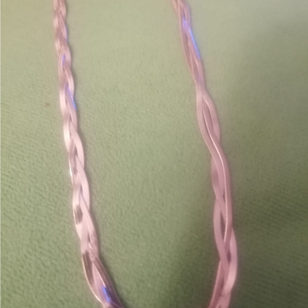 Silver Twisted Rope Necklace